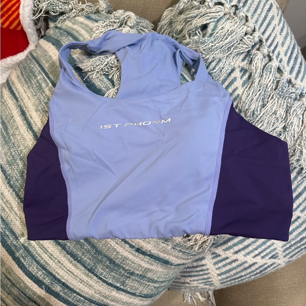 1st Phorm Women's Lavender and Navy Sports Bra